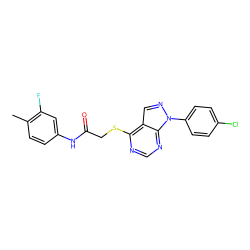 C20H15ClFN5OS structure