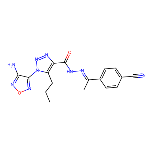 C17H17N9O2 structure