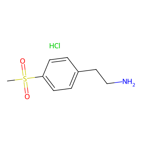 2-(4-Methanesulfonylphenyl)ethan-1-amine hydrochloride structure