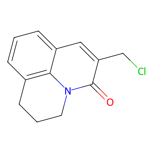 6-(Chloromethyl)-2,3-dihydro-1H,5H-pyrido(3,2,1-ij)quinolin-5-one structure