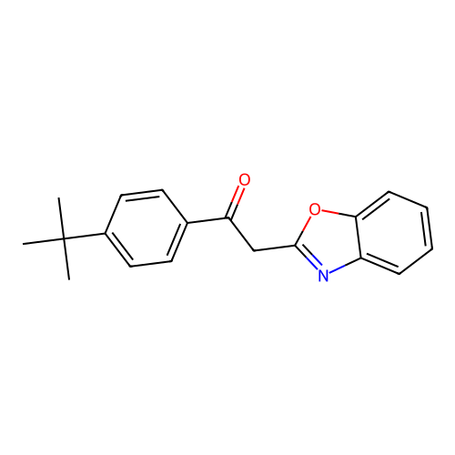 2-(1,3-Benzoxazol-2-yl)-1-(4-tert-butylphenyl)ethanone structure
