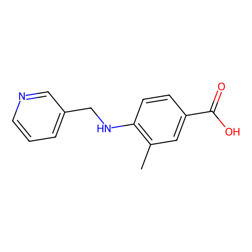3-Methyl-4-[(pyridin-3-ylmethyl)-amino]-benzoic acid structure