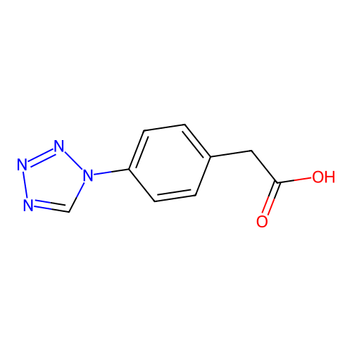(4-Tetrazol-1-yl-phenyl)-acetic acid structure
