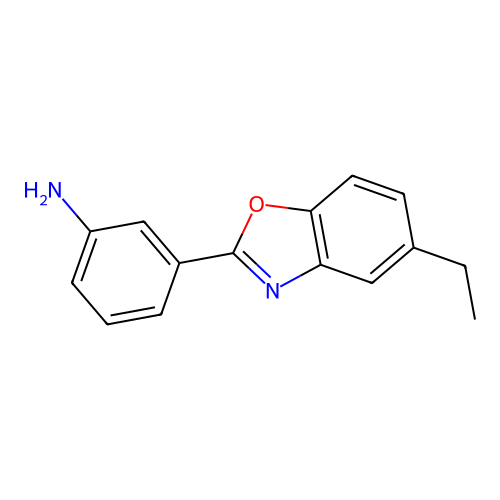 3-(5-Ethyl-benzooxazol-2-yl)-phenylamine structure