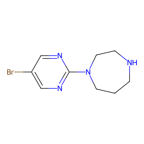 1-(5-Bromopyrimidin-2-yl)(1,4)diazepane structure