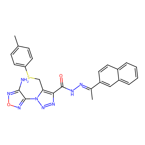 C25H22N8O2S structure