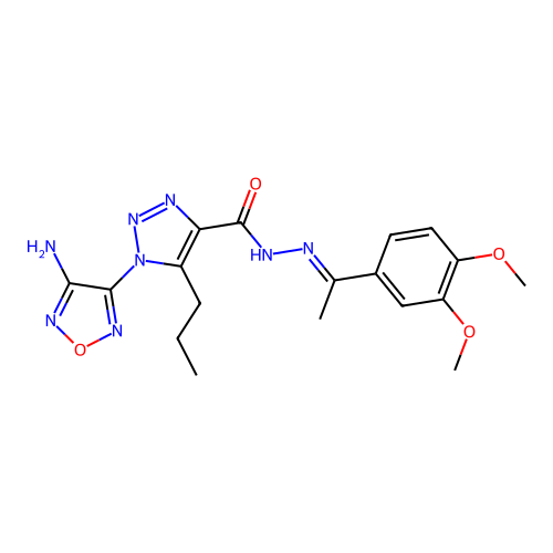 C18H22N8O4 structure