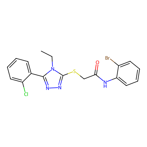 C18H16BrClN4OS structure