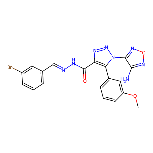 C19H15BrN8O3 structure
