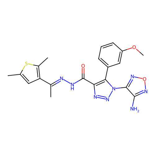 C20H20N8O3S structure