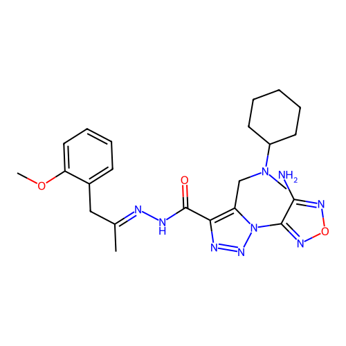 C23H31N9O3 structure