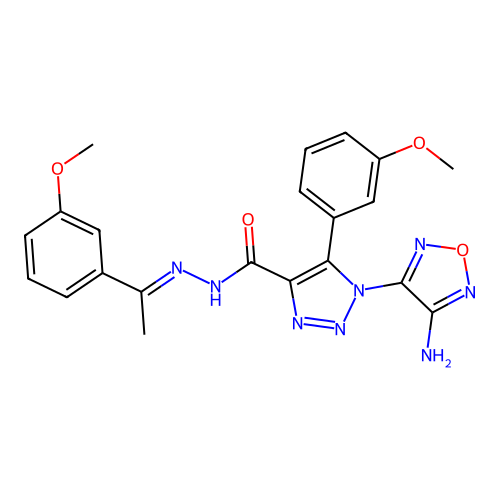 C21H20N8O4 structure