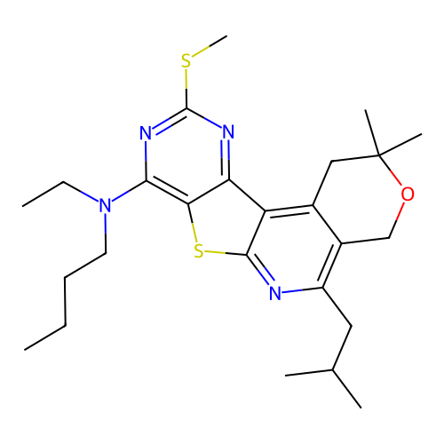C25H36N4OS2 structure