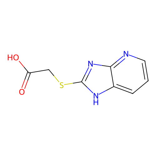 2-(1H-imidazo[4,5-b]pyridin-2-ylsulfanyl)acetic acid structure