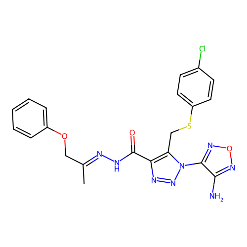 C21H19ClN8O3S structure
