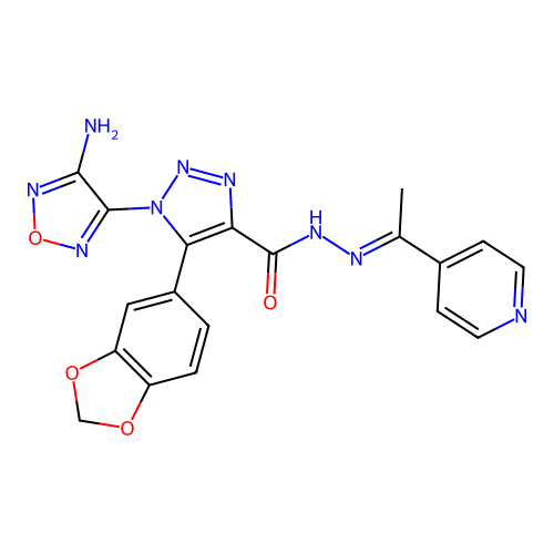 C19H15N9O4 structure