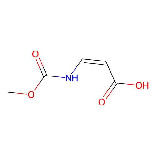 (Z)-3-(methoxycarbonylamino)prop-2-enoic acid structure