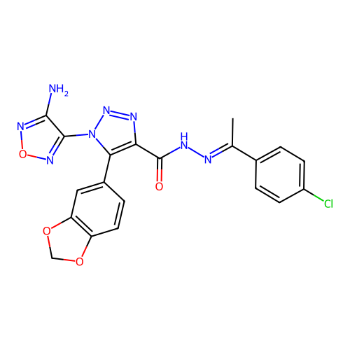C20H15ClN8O4 structure