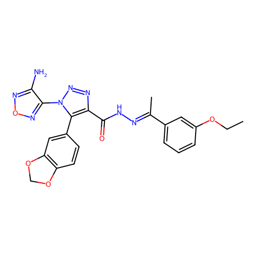 C22H20N8O5 structure