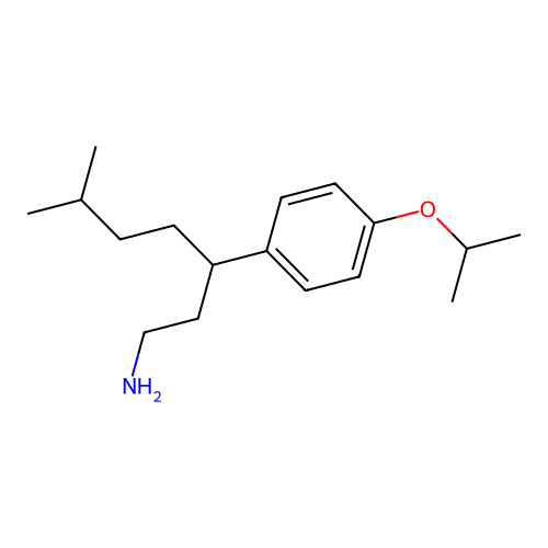 6-Methyl-3-[4-(propan-2-yloxy)phenyl]heptan-1-amine structure