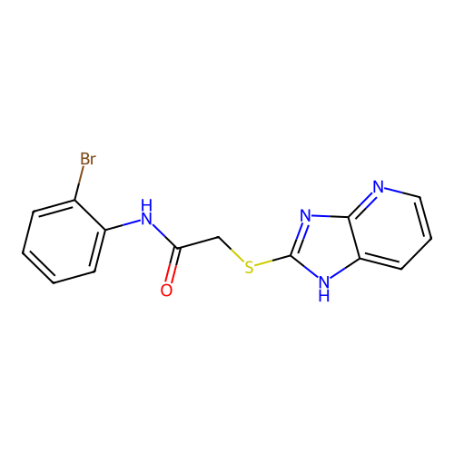 N-(2-bromophenyl)-2-(1H-imidazo[4,5-b]pyridin-2-ylsulfanyl)acetamide structure