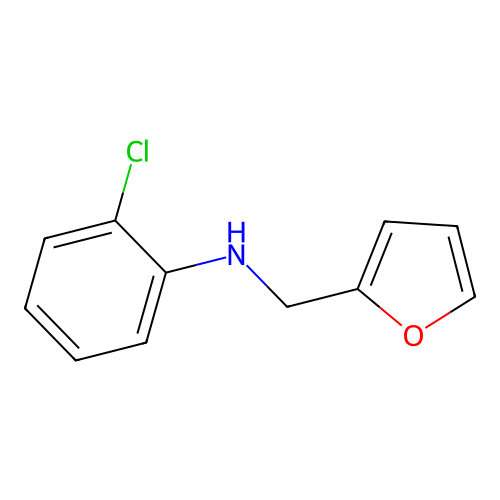 2-chloro-N-(furan-2-ylmethyl)aniline structure