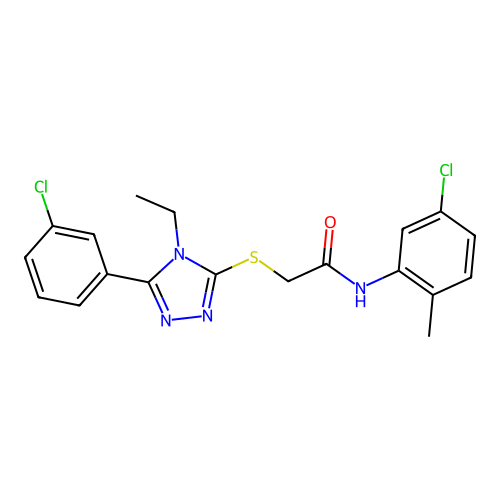 C19H18Cl2N4OS structure