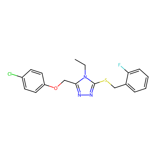 C18H17ClFN3OS structure