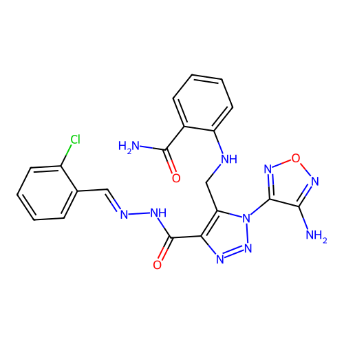 C20H17ClN10O3 structure