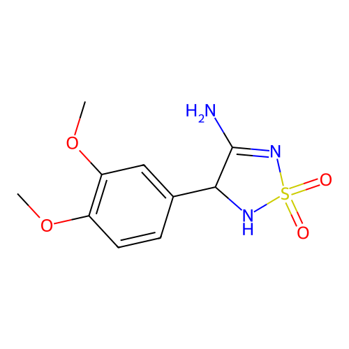 4-(3,4-Dimethoxyphenyl)-1,2,5-thiadiazolidin-3-imine 1,1-dioxide structure