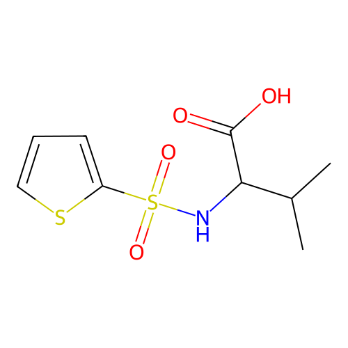 3-Methyl-2-(thiophene-2-sulfonylamino)-butyric acid structure