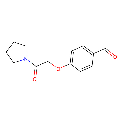 4-(2-Oxo-2-pyrrolidin-1-yl-ethoxy)-benzaldehyde structure