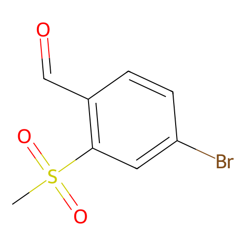 4-Bromo-2-(methylsulfonyl)benzaldehyde structure