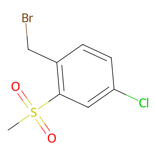 1-(Bromomethyl)-4-chloro-2-(methylsulfonyl)benzene structure
