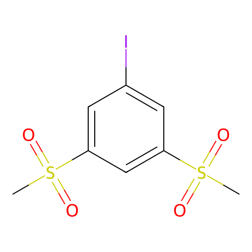 1-Iodo-3,5-bis(methylsulfonyl)benzene structure
