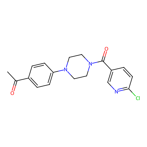 1-{4-[4-(6-Chloropyridine-3-carbonyl)piperazin-1-yl]phenyl}ethan-1-one structure
