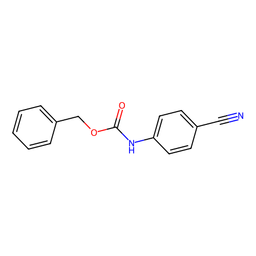 Benzyl N-(4-cyanophenyl)carbamate structure