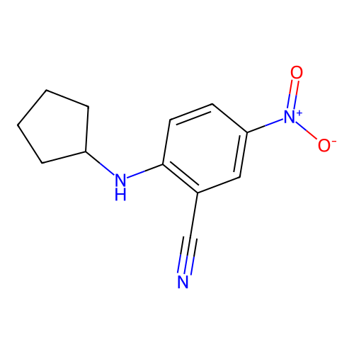 2-(Cyclopentylamino)-5-nitrobenzonitrile structure