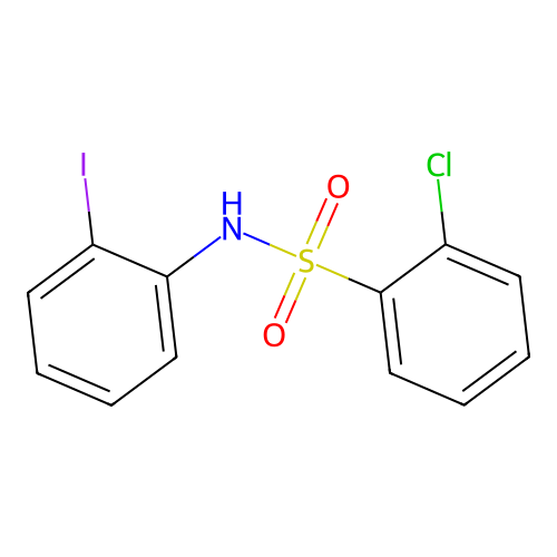 2-chloro-N-(2-iodophenyl)benzenesulfonamide structure