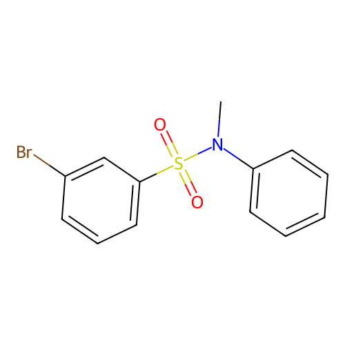 3-bromo-N-methyl-N-phenylbenzenesulfonamide structure