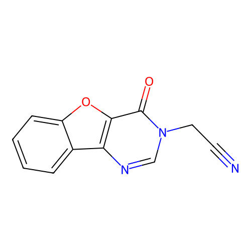2-(4-Oxo-[1]benzofuro[3,2-d]pyrimidin-3-yl)acetonitrile structure
