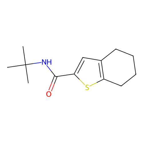 N-tert-Butyl-4,5,6,7-tetrahydrobenzo[b]thiophene-2-carboxamide structure