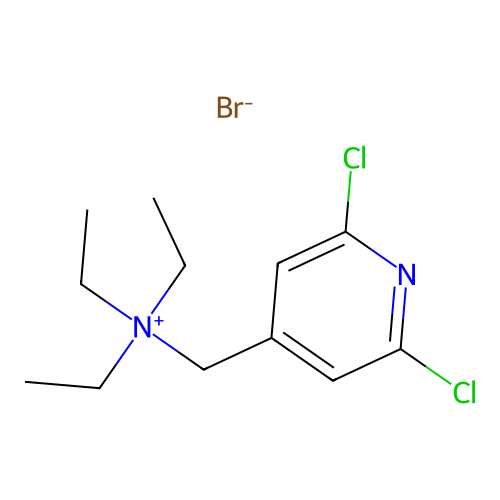 4-Pyridinemethanaminium, 2,6-dichloro-N,N,N-triethyl-, bromide (1:1) structure