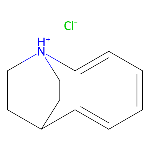 1-Azoniatricyclo[6.2.2.0~2,7~]dodeca-2(7),3,5-triene chloride structure
