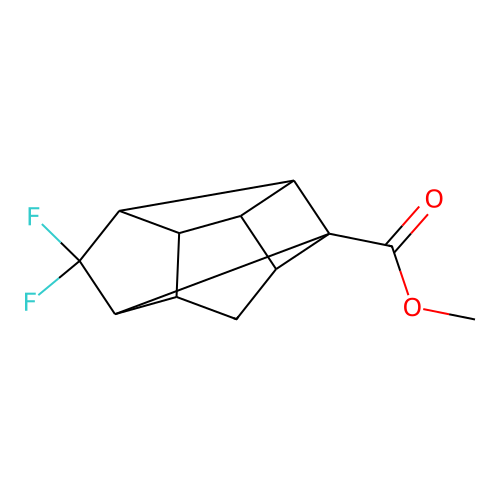 Methyl 10,10-difluoropentacyclo[5.3.0.0~2,5~.0~3,9~.0~4,8~]decane-2-carboxylate structure