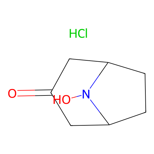 8-Hydroxy-8-azabicyclo[3.2.1]octan-3-one;hydrochloride structure