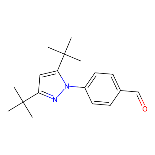 4-[3,5-di(tert-butyl)-1H-pyrazol-1-yl]benzaldehyde structure