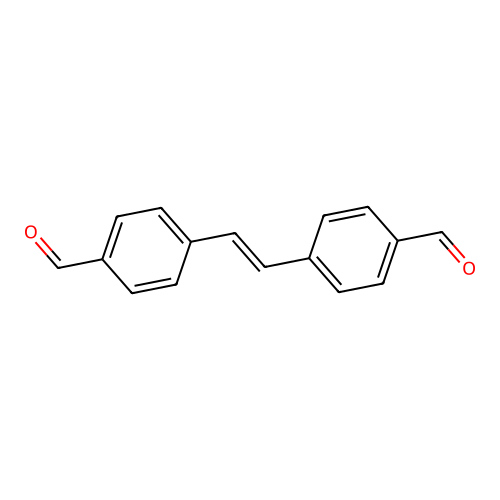 Benzaldehyde, 4,4'-(1,2-ethenediyl)bis- structure