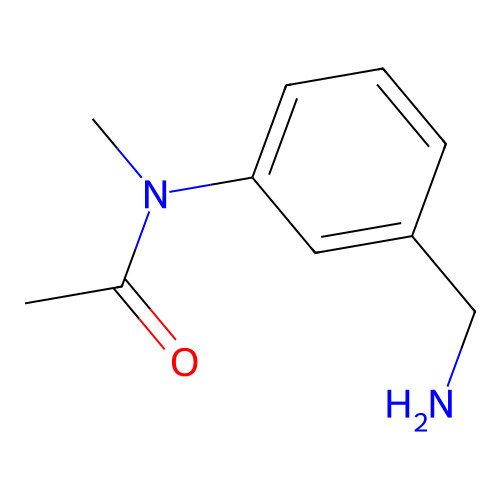 N-[3-(aminomethyl)phenyl]-N-methylacetamide structure