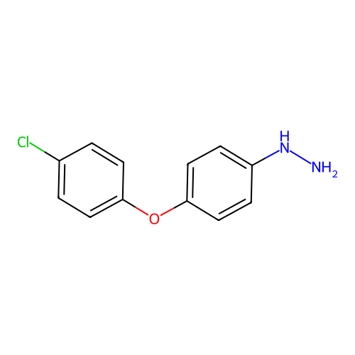 [4-(4-Chlorophenoxy)phenyl]hydrazine structure